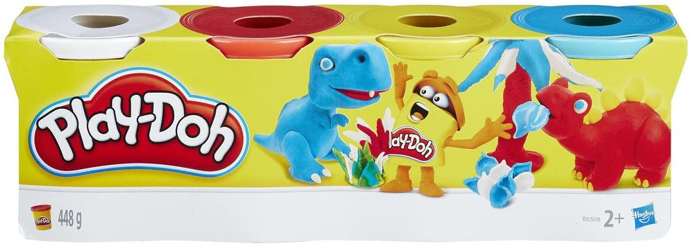 Play-Doh 4 Pack Basic Colours - Toys 