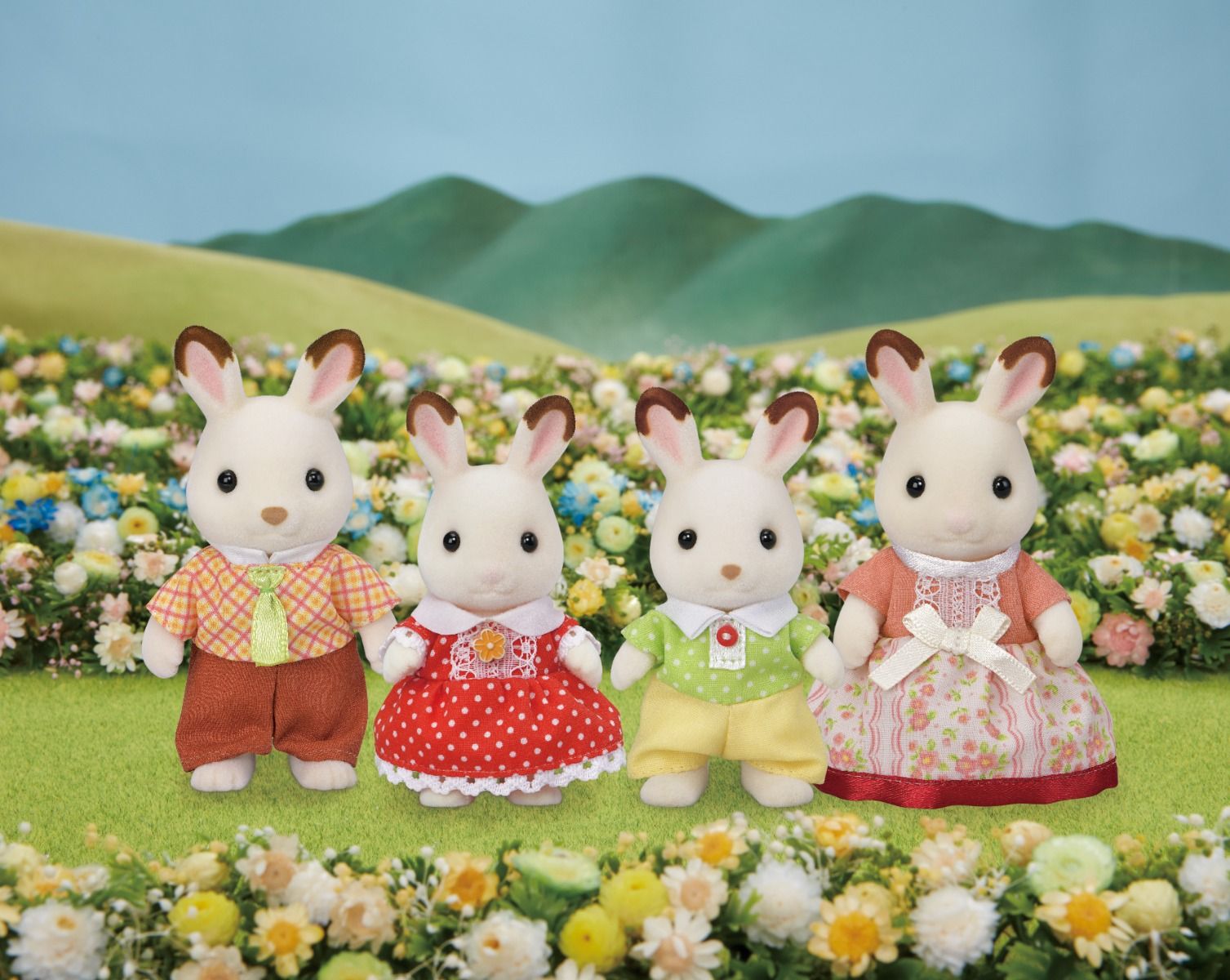 Sylvanian Families Chocolate Rabbit Family