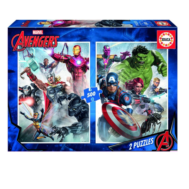 Marvel Avengers 2in1 500 Piece Puzzle Toys Hobbies