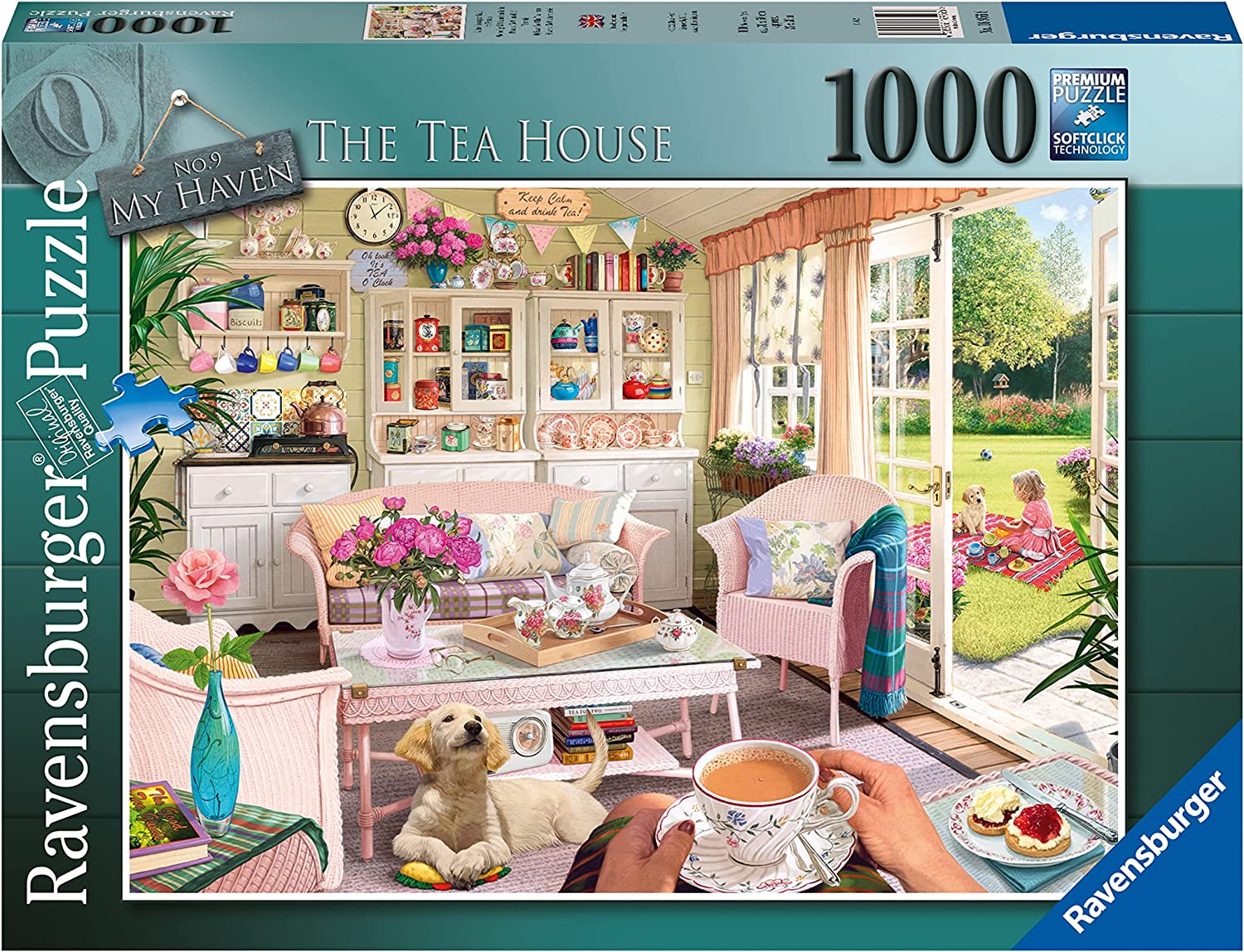 Ravensburger 1000 Piece Jigsaw Puzzle - My Haven No. 9 The Tea House ...