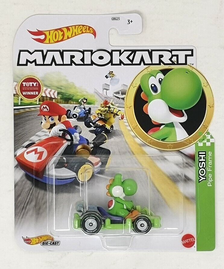 Hot Wheels Mario Kart Yoshi Pipe Frame 164 Diecast Vehicle GRN19