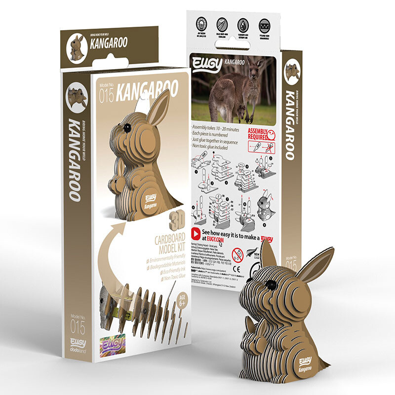 Eugy Cardboard Model Kit Kangaroo 015