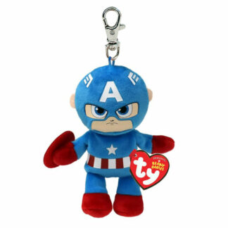 Ty Beanie Babies Marvel Keyring - Captain America 34004 12cm