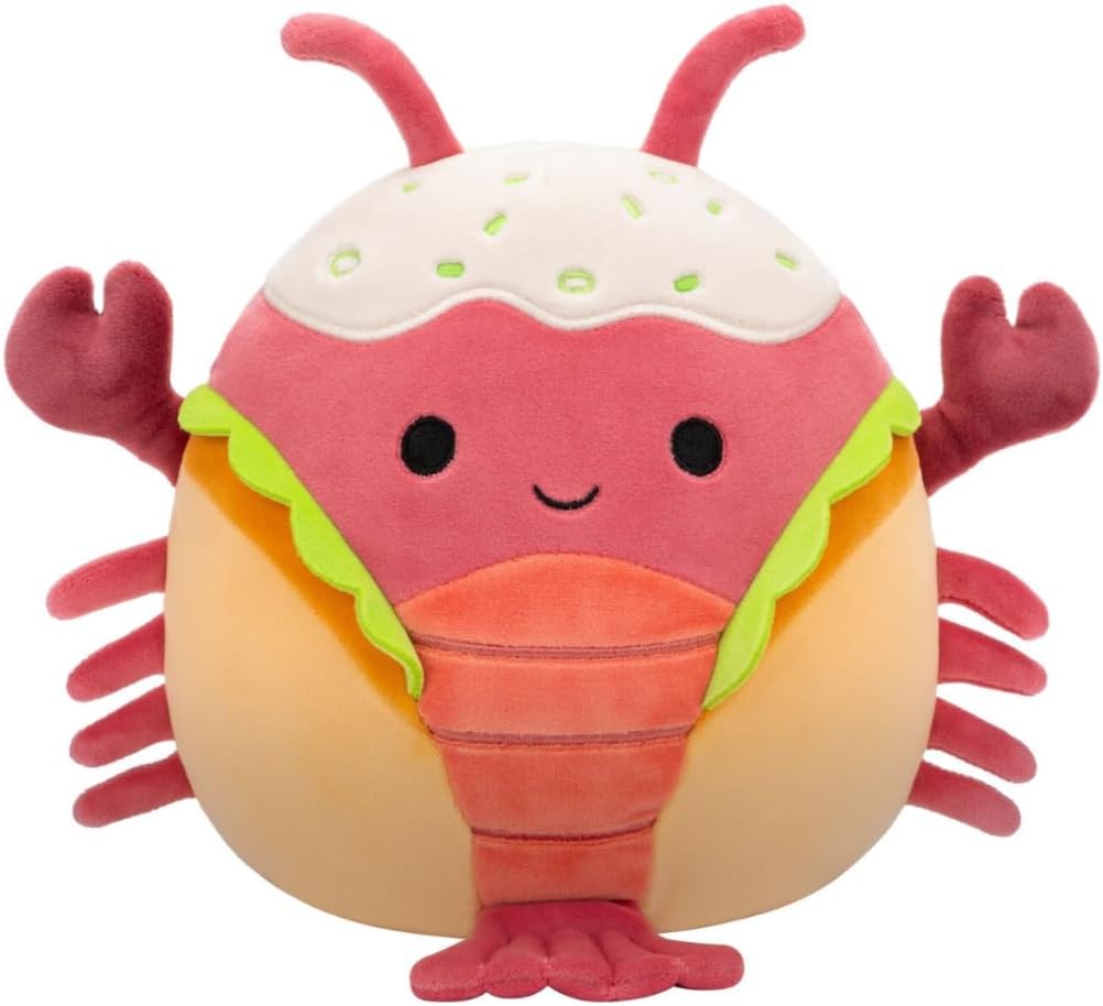 Squishmallow Lorono The Lobster 7.5in Plush Toy - Soft Collectible Stuffie