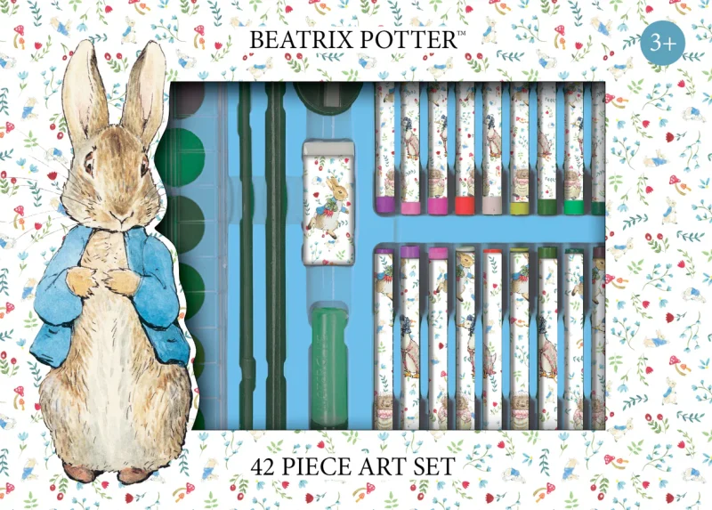 Beatrix Potter, Peter Rabbit & Friends Children's 42 Piece Art Set ...