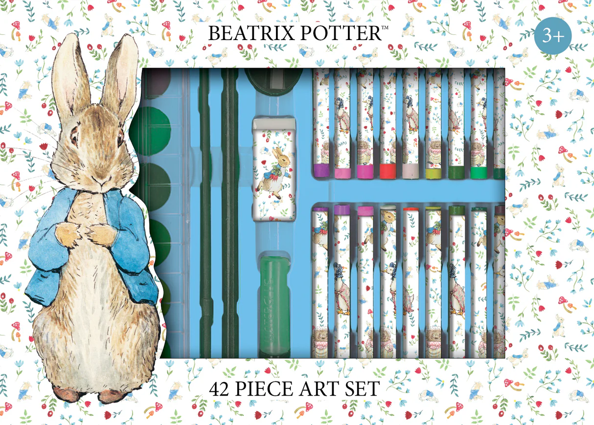 Beatrix Potter, Peter Rabbit & Friends Children's 42 Piece Art Set