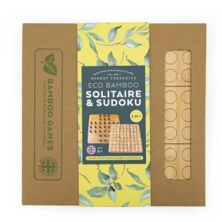 Solitaire & Sudoku Eco Bamboo 2 in 1 game set